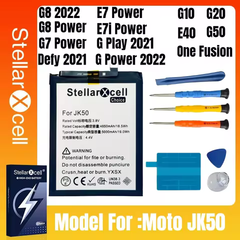 JK50 For Motorola Battery moto One Power/G Power2021/G51/E30/G Play Gen2/E7 Plus/G30/P30 Note/G play