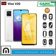 HP LAYAR Color Tempered Glass Vivo V20 (V2025) Anti-Scratch Full Screen Glass Full Glue Skin Protect