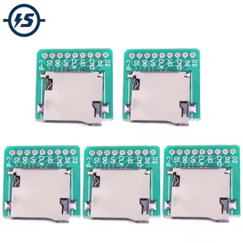 5pcs TF Card Micro SD Card Adapter Board Memory Card 2x2cm 2cm Mini Interface Data Record Storage Mo