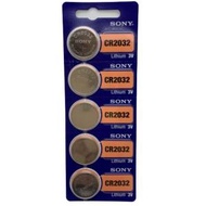 S126 SONY 索尼 CR2032 鈕扣電池 3V 電餅 電芯 鈕型電池 - 5粒裝 (平行進口)