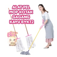 BYK72 WOODEN HANDLE SQUARE MOP