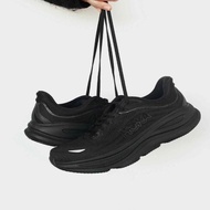 全新 HOKA Bondi 9 黑色 男女休閒跑步鞋 輕便防滑耐磨 通勤運動鞋