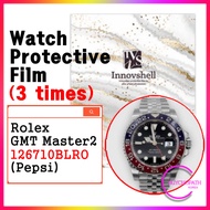 Protection Films for Rolex GMT Master2 (Pepsi) 126710BLRO (3 sheets) Jubilee / Scratch & Contaminati