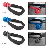【New for 2025】17 Tons, 37,400 Lbs, Soft Rope ATV UTV Tow Hook U Hook Winch Rope Knot Polyethylene To