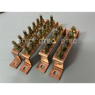 Pure Copper Bracket For Centre Grounding Cable Point / plate tembaga untuk cable grounding 3/4/5/6/7