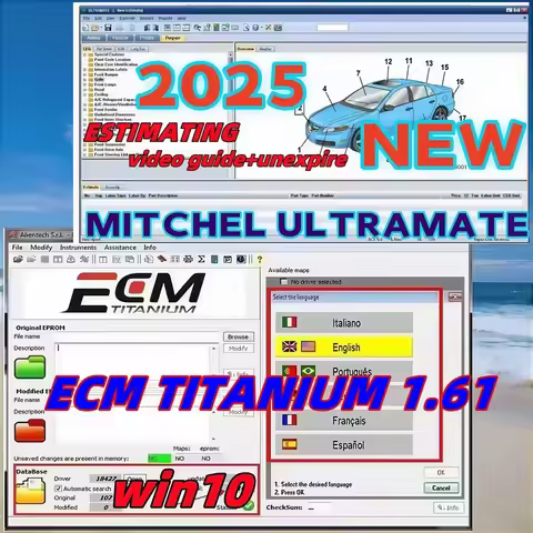 2025 Mitchell Ultramate 7 Sistema de estimulación avanzado completo con parche de hierro ultra magne