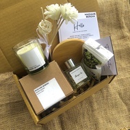 Christmas Gift Set Scented Candle Reed 60gr Blue Tea Hampers Reed Diffuser Wedding Gift | Wedding Bi