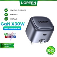 UGREEN 30W/45W Nexode GAN Foldable Charger USB-C PD 3.0 Type-C Fast Charging UK Power Adapter iPhone