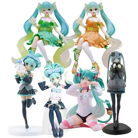 Anime 6 Styles Hatsune Miku Handmade Devil Hatsune Miku Cat Ear Hatsune Miku Cute Handmade PVC Model