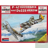 Monogram 1/48 P-47 Razorback And Do335 Arrow Fighter Aircraft Model World War Assembly