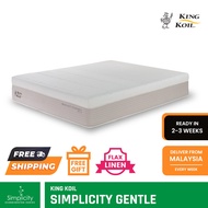 King Koil Simplicity GENTLE Mattress, KINGKOIL Flax Linen Collection, Sizes (King, Queen)