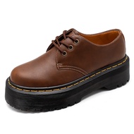 Japanese Style Genuine Leather Thick-Soled Martin Shoes Imitation Crazy Horse Leather Casual Leather