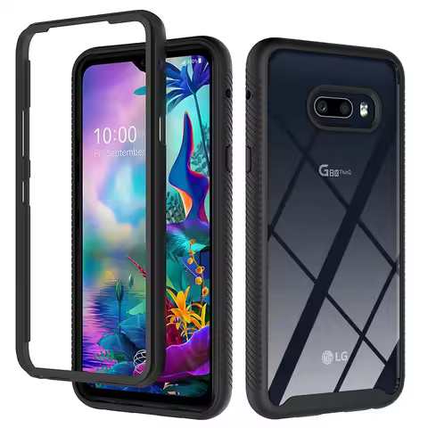 Hybrid TPU/PC Sky Case For LG G8X ThinQ Funda Capa Two Layer Shockproof Crystal Clear Shell Phone Co
