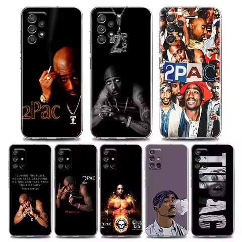 2PAC Tupac Shakur Gangsta Rapper Clear Case For Samsung Galaxy A55 A35 A06 A52 5G A53 A72 A53 A51 A3