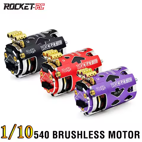 Surpass Hobby Rocket-RC 540 Sensored Brushless Motor 10.5T 13.5T 2-3S 3.175 mm Shaft for 1/10 RC Rac