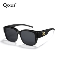 Cyxus Fit Over แว่นตากันแดด แว่นตากรองแสง แว่นตากันแดดผู้ชาย Wraparound แว่นตา แฟชั่น วัสดุพีซี 1821
