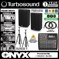 Live Band Package Behringer X32 Digital Mixer, Turbosound iQ12 2500 watts Powered Speakers
