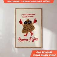 Tranh treo tường Trendy Groovy Bathroom Wall Art Colorful Wall Art Tissue Roll Bathroom Wall Art  tặ