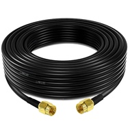 LMR195 RF Coaxial Cable 50ohm SMA Male to Male LMR-195 50-3 50ohm For 4G LTE Ham ADS-B Walkie Talkie