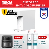 EUROPACE EWP9120D TANKLESS HOT & COLD WATER PURIFIER | Free 2 Sets of Filters & Free EAF5421DBK Air 