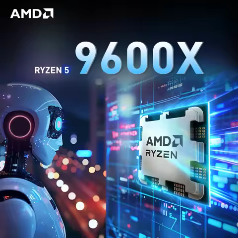 AMD Ryzen 5 9600X NEW 6-Core 12-Thread DDR5 5.4GHz 4NM Socket AM5 L3=32M Processor 65W R5 9600X but 