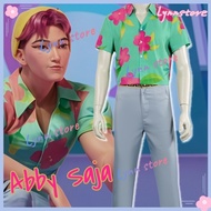 IN STOCK KPOP DEMON HUNTERS ABBY SAJA Cosplay Costume Wig Green Shirt Suit SAJA BOYS Cos Outfit
