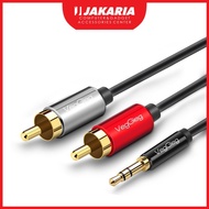 VEGGIEG Stereo Cable 3.5mm to RCA High End 3 meters AUX to 2 RCA Cable High Quality 3m AUX Cable 2 i