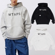 WTAPS Japanese Letter Printed Hooded Sweatshirt Men Casual Loose oversize Solid Color Couple Jacket 