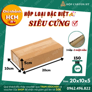 Combo 100 hộp carton đóng hàng 20x10x5 giá gốc tận xưởng - Hộp Carton HT HCM