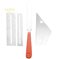 Stainless Steel Guitar Fret File+Fret Rocker Level+Fingerboard Protector Guitar Luthier Tool