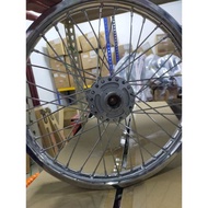 Rim besi completed modenas ada disc brek depan kriss-2 CT110 depan 1.4x17/belakang 1.6x17