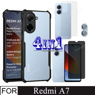 Redmi A7 A7 Pro A5 Poco C85X C81X C71 4in1 Combo | Anti Drop Case + Tempered Glass + Full Back & Cam