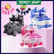 Kasut Roda Budak Perempuan Kids Roller Skate Set Lelaki Sepatu Roda Kanak Anak Beginner Inline Skate