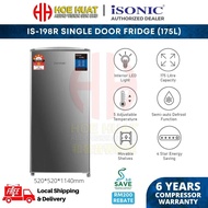 iSONIC IS-198R 175L Single Door Refrigerator Fridge Peti Ais Satu Pintu 冰箱