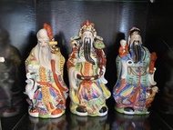 福祿壽三星陶瓷擺設一set