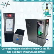 Carwash Vendo Machine 5 Peso Coins Slot Old and New, Heavy duty with 1 Month warranty