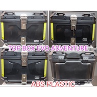 TOP BOX EVO ADVENTURE ~NEW~ X45L~ C45L~O45L ABS PLASTIC ~FREE BACKREST INNER BAG BASE PLATE BESI
