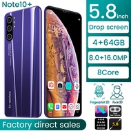 NOTE10 โทรศัพท์มือถือ 5.0 Inches มือถือ Android8.1 ระบบปฎิบัติการ 4000mAh 8MP+16MP 4GB RAM + 64GB RO