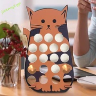 JEREMY Coffee Bar Organizer, Multi-Tier Unique Cat Coffee Pod Holder, Stylish Space-Saving Wooden Co