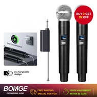 BOMGE BG-262 Karaoke Wireless Microphone UHF Handheld Mike for Party Church Performance Conference