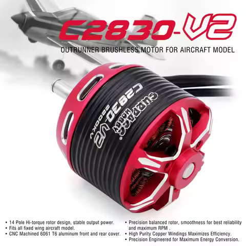 SURPASS HOBBY Brushless Motor 2-5S C2822 C2826 C2830 C2834 C2838 For RC Aircraft Plane Multicopter B