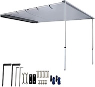 DANCHEL OUTDOOR Retractable Vehicle Awning Overland Camping, Waterproof Rooftop Tent Awning Shelter