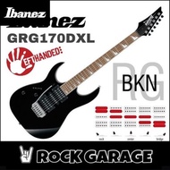 Ibanez GRG170DXL Left-Handed Electric Guitar, Black Night(BKN)