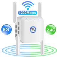 5g Wifi Repeater Wifi Amplifier 1200mbps Wi fi Signal Network Extender Long Range 5ghz Booster Increases 5 ghz Wireless