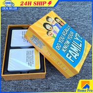 Monstermarketing Do You Really Know Your Family? Challenges Card Game For Family Gathering