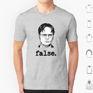 Baju-T Palsu Dwight Schrute Saiz Besar 100% Kapas The Office Office Prank Dunder Mifflin Michael Jim