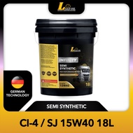 LAZZ OIL(4X4) DIESEL ENGINE OIL SEMI SYNTHETIC CI-4 15W40 18 LITRE