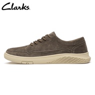 Clarks รองเท้าผู้ชายและผู้หญิงรองเท้าผ้าใบรองเท้าหนังกลับต่ํา รองเท้า Athleisure ย้อนยุคแบน HOT ●11/4✇