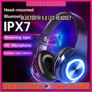 B39 Wireless Headset Bluetooth 5.0 Colorful LED Bass Stereo Wireless Headphones Over-Ear Headphones 