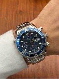 🔥🔥[現貨]OMEGA Seamaster 歐米茄海馬300 2599.80.00 藍面波浪紋計時 錶徑41.5mm 自動機械 全套 omega/omega seamaster/omega speed